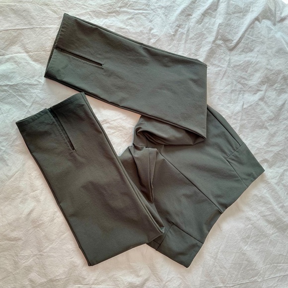 Athleta Wander Slim Straight Pants Size 4 in Arbor Olive 405534 - Picture 4 of 12